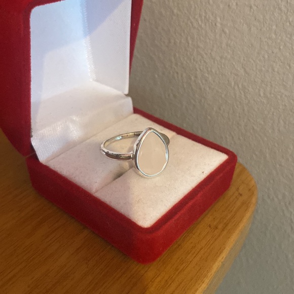 Rose Quartz Ring- Women’ Silver - Picture 4 of 5